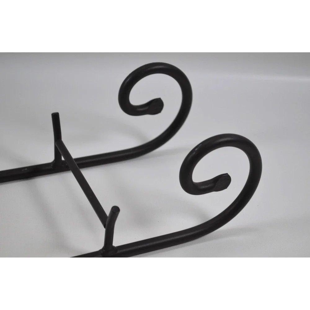 Longaberger 1997 Black Wrought Iron Sleigh Runner 16.5